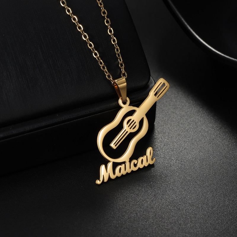 Musical Instrument And Names - Kalung Liontin Instrumen Musik Nama Kustom