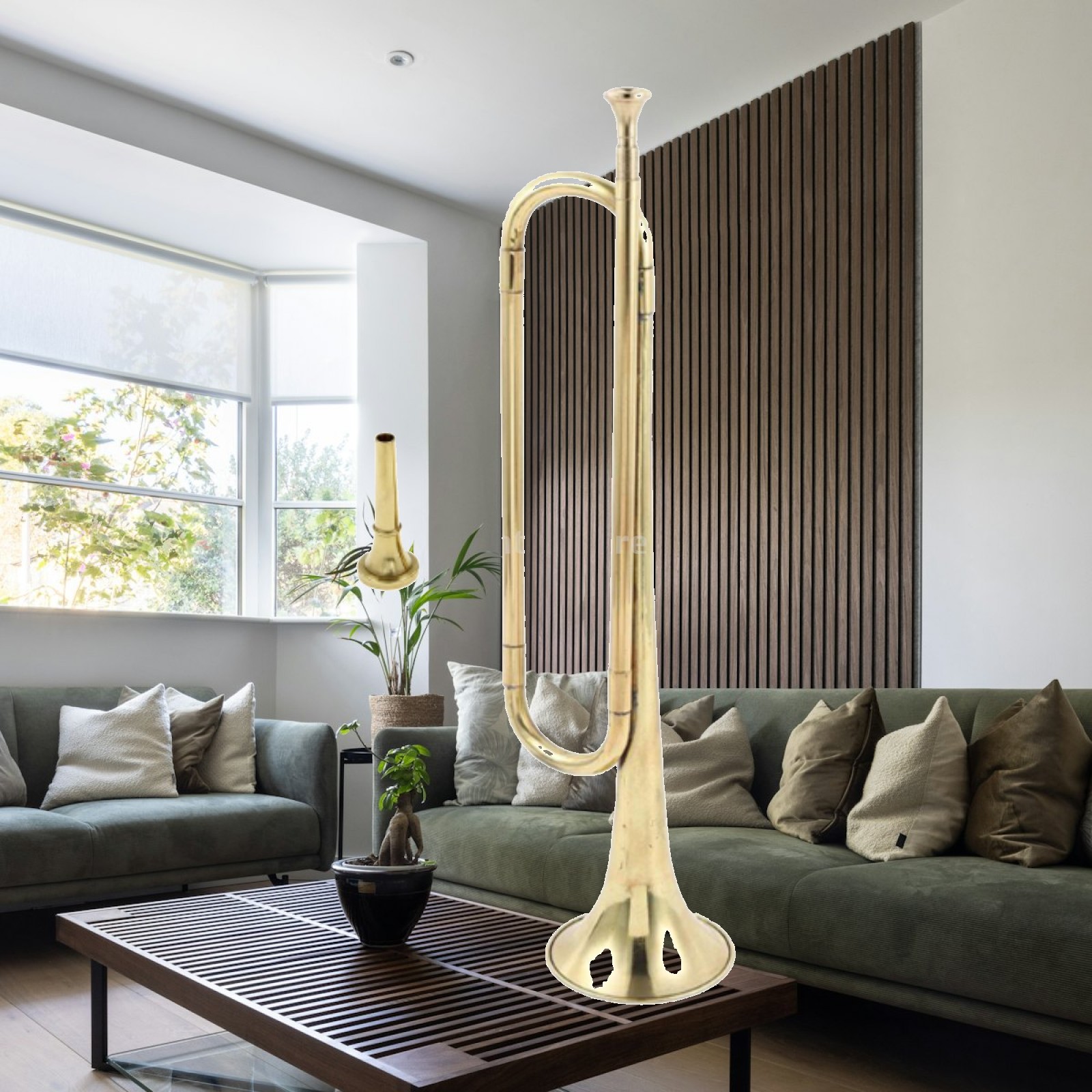 Musical Instrument Bugle - Terompet Bugle, Instrumen Musik Kuningan, Warna