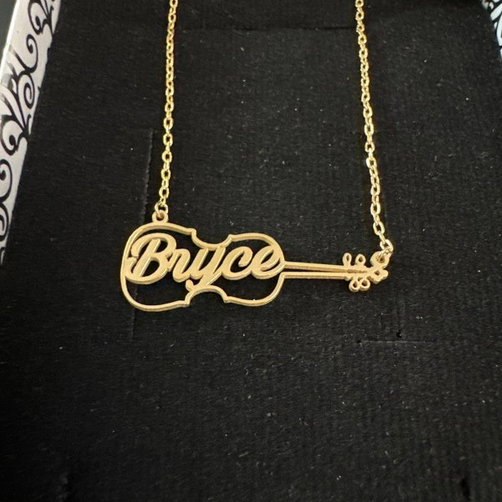 Kalung Nama Simbol Gitar yang  - Musical Instrument And Names ulasan dan harga