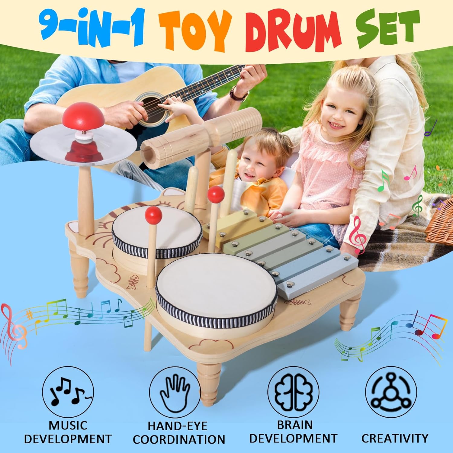 Set Drum gambang kayu untuk ba - Musical Instrument Harmonium ulasan dan harga