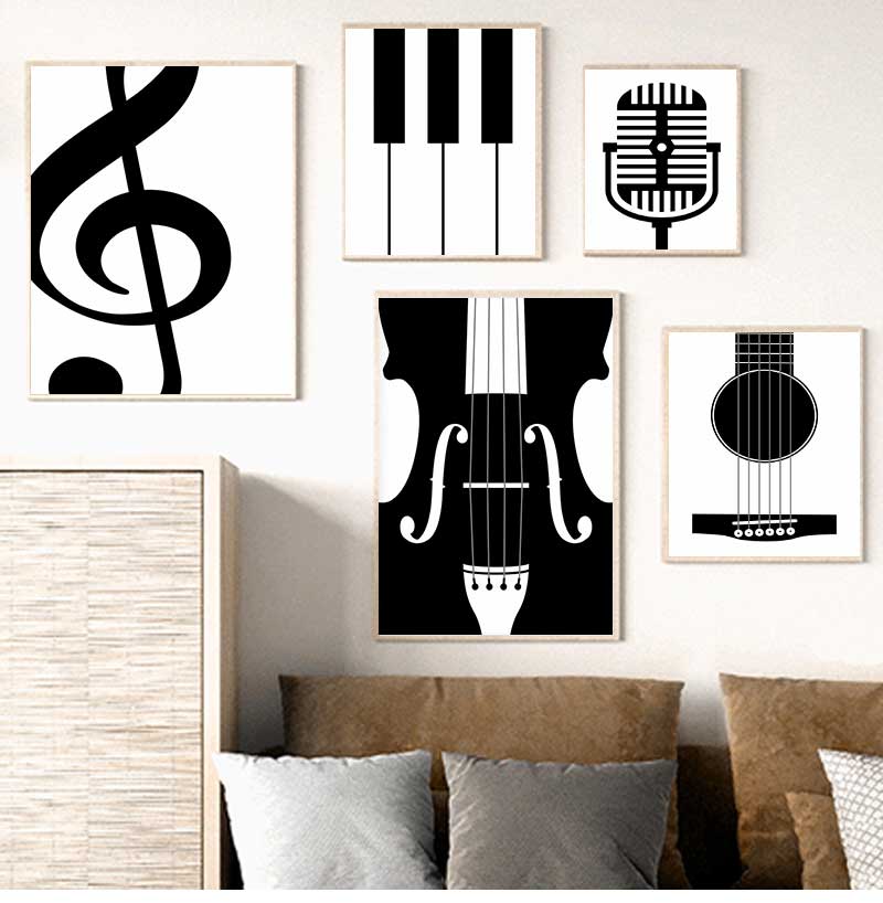 Poster instrumen minimalis dan - Picture Of Musical Instrument ulasan dan harga