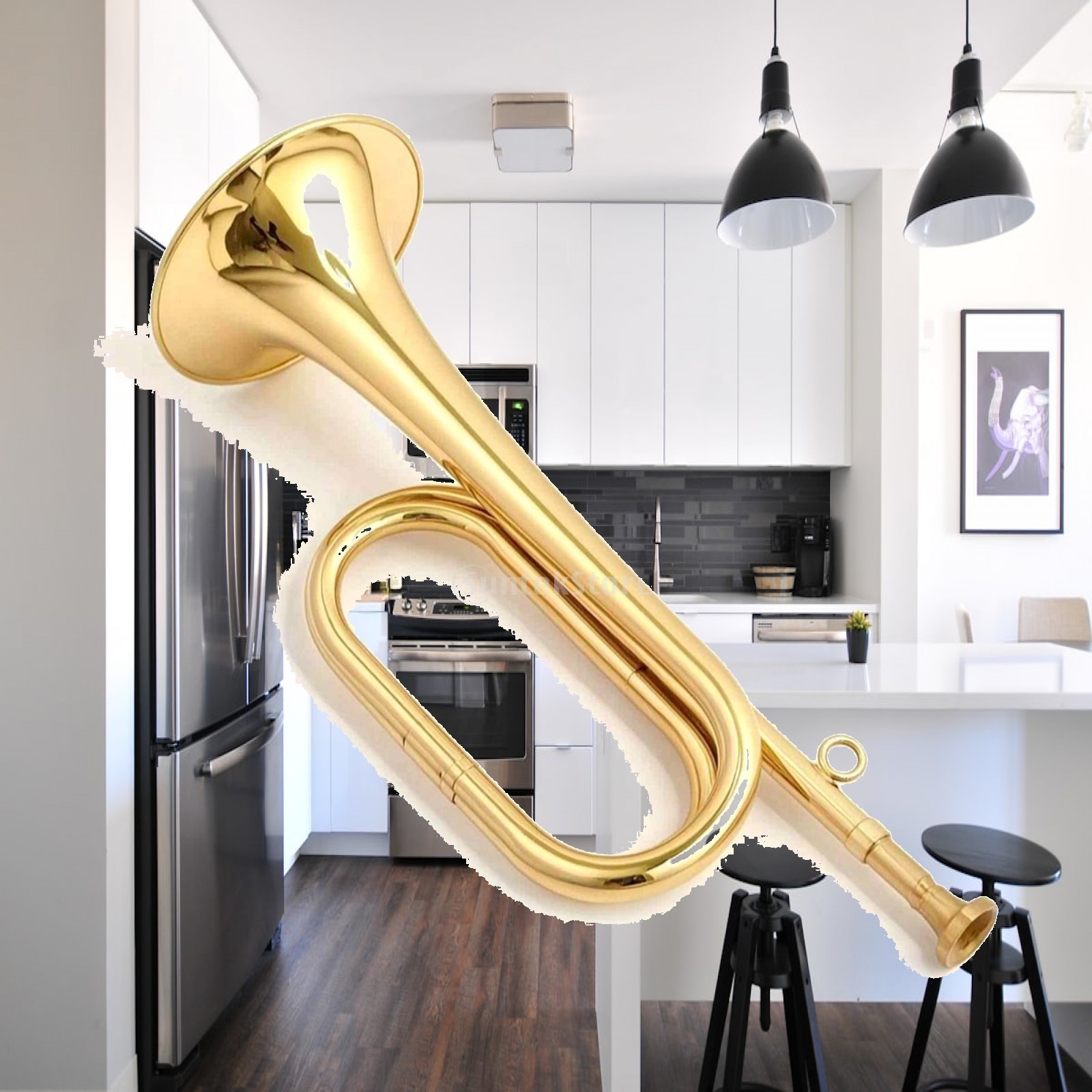 Terompet Mini Kuningan, Alat M - Musical Instrument Bugle ulasan dan harga